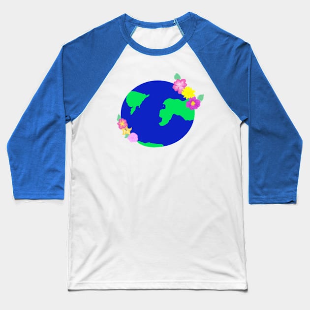 Wolrd View Baseball T-Shirt by DesignsbyYoungs